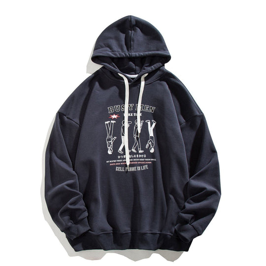 Foursome Cartoon Print Hoodie