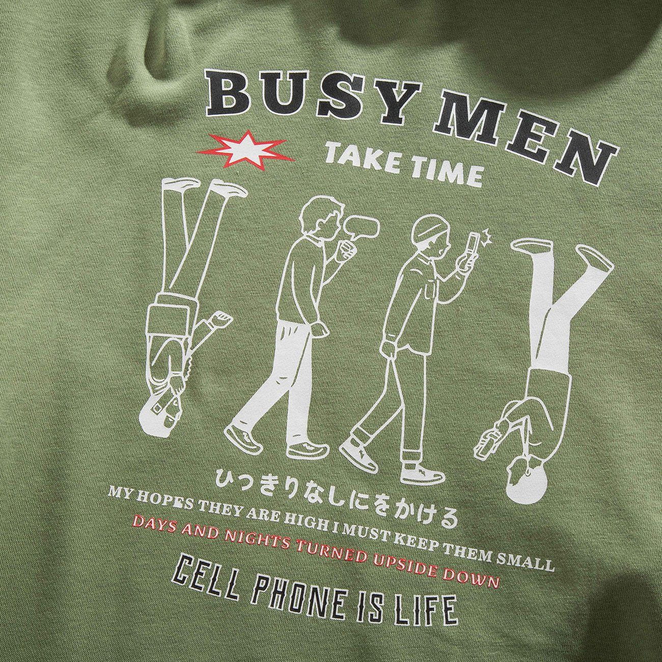 Foursome Cartoon Print Hoodie