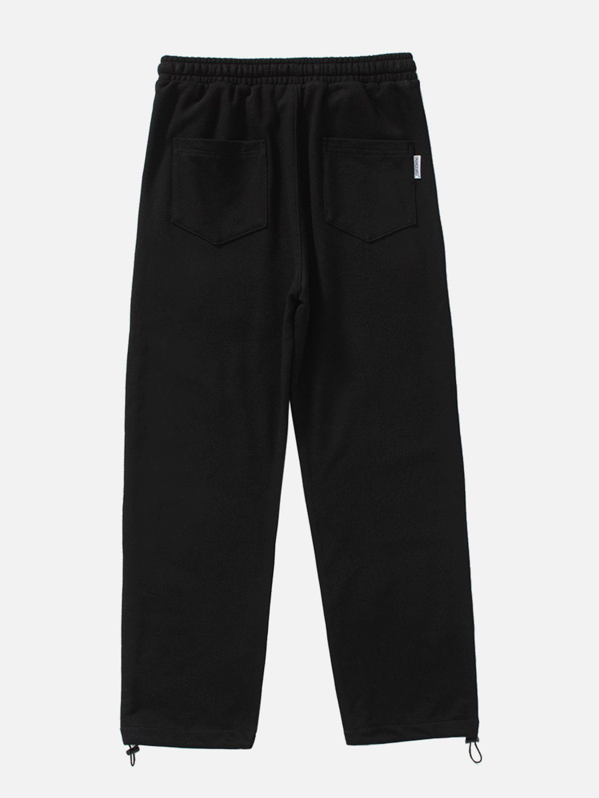Alphabet Embroidery Drawstring Pants