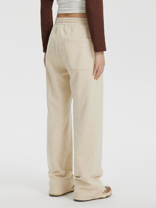 Applique Embroidery Letter Pants