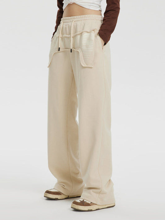 Applique Embroidery Letter Pants