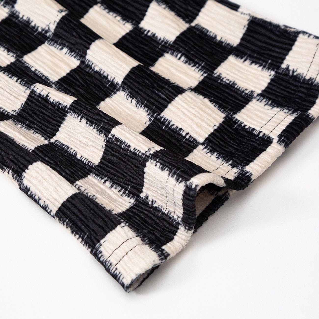 Checkerboard Elastic Horn Pants
