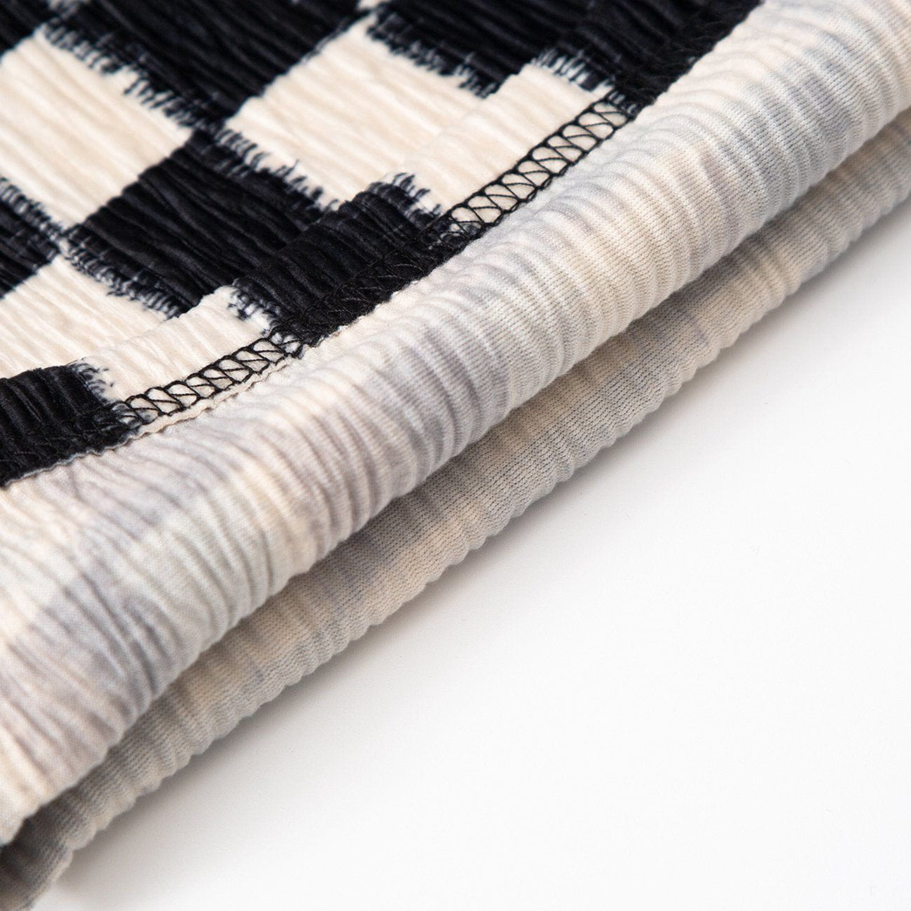Checkerboard Elastic Horn Pants