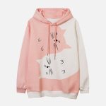 Cat-Contrasting-Panel-Hoodie-Streetwear-Fashion