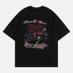 Flower-Embroidery-Tee-Streetwear-Fashion