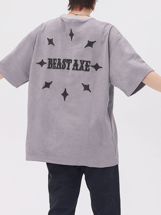 Gothic Monogram Embroidery Tee
