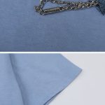 Necklace-Solid-Color-Tee-Streetwear-Fashion