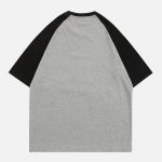 Star-Print-Colour-Blocking-Tee-Streetwear-Fashion