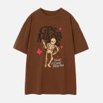 Washed-Skull-Print-Tee-Streetwear-Fashion