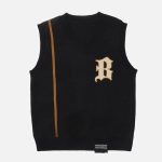 B-Embroidery-Sweater-Vest-Streetwear-Fashion-4