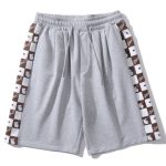 Bear-Heart-Print-Checkerboard-Shorts-Streetwear-Fashion