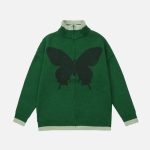 Butterfly-Embroidery-Cardigan-Streetwear-Fashion