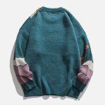 Cartoon-Little-Dinosaur-Knit-Sweater-Streetwear-Fashion