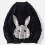 Cartoon-Rabbit-Embroidered-Cardigan-Streetwear-Fashion-3