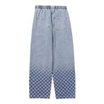 Checkerboard-Print-Jeans-Streetwear-Fashion