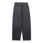 Checkerboard-Print-Jeans-Streetwear-Fashion