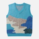 Color-Block-Jacquard-Sweater-Vest-Streetwear-Fashion-3