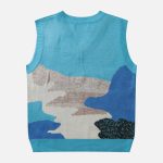 Color-Block-Jacquard-Sweater-Vest-Streetwear-Fashion-3