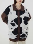 Cow-Print-Polo-Collar-Cardigan-Streetwear-Fashion-2