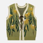 Daisies-Lace-Up-Design-Sweater-Vest-Streetwear-Fashion-5