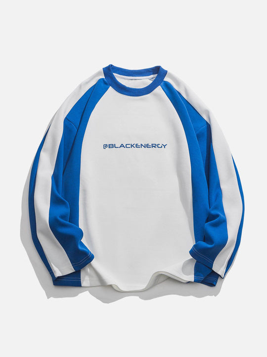 Digital Print Color Blocking Sweatshirt