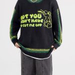 Dinosaur-Embroidery-Sweater-Streetwear-Fashion