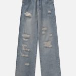 Distressed-Washed-Cotton-Jeans-Streetwear-Fashion