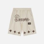 Color-Matching-Letter-Embroidery-Shorts-Streetwear-Fashion-3