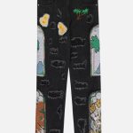 Embroidery-Painting-Hole-Jeans-Streetwear-Fashion