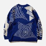 Fake-Two-Flocking-Patchwork-Sweater-Streetwear-Fashion