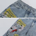 Flower-Embroidery-Jeans-Streetwear-Fashion