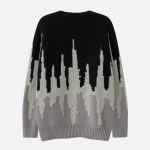 Gradient-Patchwork-Sweater-Streetwear-Fashion