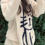 Hand-Drawn-Cat-Sweater-Streetwear-Fashion