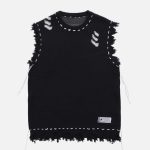 Hole-Raw-Edge-Sweater-Vest-Streetwear-Fashion-3