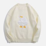 How-are-you-Duck-Knit-Sweater-Streetwear-Fashion-3