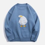 How-are-you-Duck-Knit-Sweater-Streetwear-Fashion-3