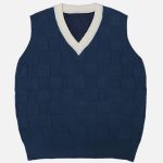 Lattice-Sweater-Vest-Streetwear-Fashion