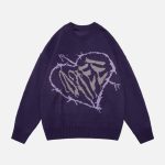 Letter-Deformation-Love-Sweater-Streetwear-Fashion