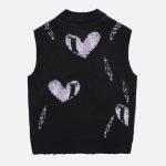 Love-Embroidery-Sweater-Vest-Streetwear-Fashion