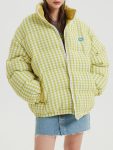 Plaid-Labeling-Winter-Coat-Streetwear-Fashion