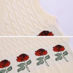 Rose-Pattern-Sweater-Vest-Streetwear-Fashion-4