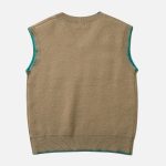 Noraful-Simple-Embroidered-Letters-Sweater-Vest-Streetwear-Fashion-3