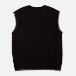 Noraful-Simple-Embroidered-Letters-Sweater-Vest-Streetwear-Fashion-3