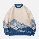 Snow-Mountain-Gradient-Knit-Sweater-Streetwear-Fashion