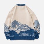 Snow-Mountain-Gradient-Knit-Sweater-Streetwear-Fashion