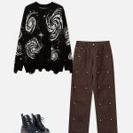 Starry-Night-Jacquard-Knit-Sweater-Streetwear-Fashion