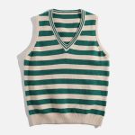 Striped-Color-Blocking-Sweater-Vest-Streetwear-Fashion