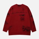 Teenage-Embroidery-Torn-Sweater-Streetwear-Fashion