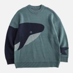 Noraful-The-Loneliest-Whale-Knit-Sweater-Streetwear-Fashion