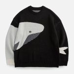 Noraful-The-Loneliest-Whale-Knit-Sweater-Streetwear-Fashion